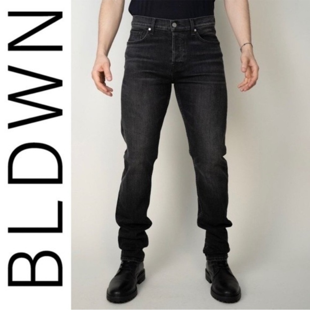BLDWN Modern Skinny Premium Denim Black Jeans size 34